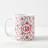 Classic Christmas Candy Cane Kaffeetasse (Links)