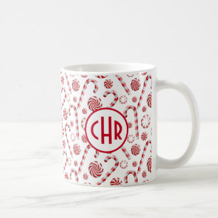 Classic Christmas Candy Cane Kaffeetasse