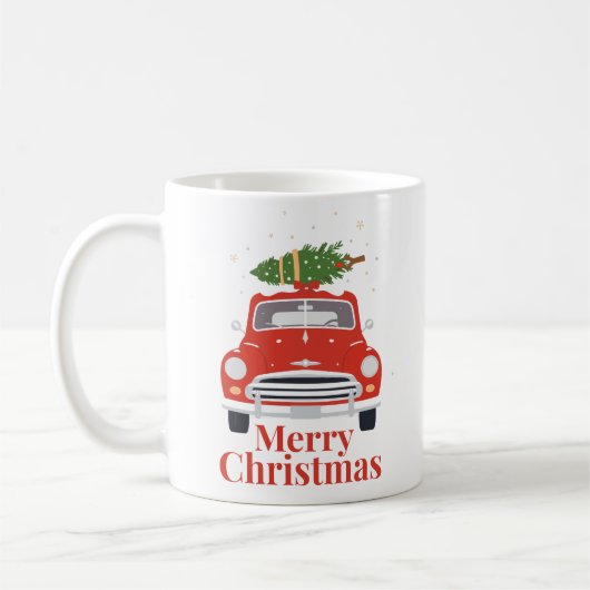 Classic Christmas Car Kaffeetasse (Links)