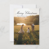 Classic Christmas Card – Joyful Holiday Wishes Einladung (Vorderseite)