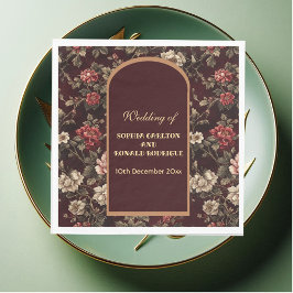 Classic Christmas Chinoiserie Romantic Wedding  Serviette