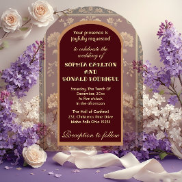 Classic Christmas Chinoiserie Traditional Wedding Acryleinladungen