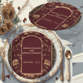 Classic Christmas Chinoiserie Traditional Wedding Pappteller