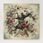 Classic Christmas Deer Jigsaw Puzzle (Horizontal)