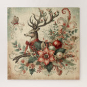 Classic Christmas Deer Jigsaw Puzzle (Vertikal)