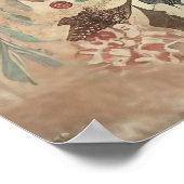 Classic Christmas Deer Poster (Ecke)