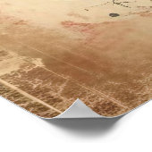 Classic Christmas Deer Poster (Ecke)