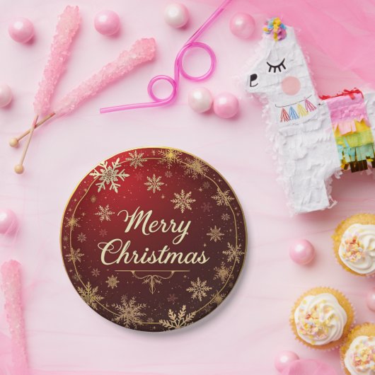 Classic Christmas Elegance Pappteller (Party)