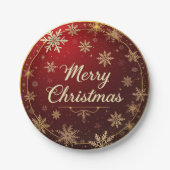 Classic Christmas Elegance Pappteller (Vorderseite)