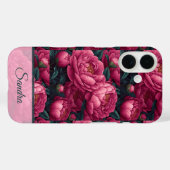 Classic Christmas Gift Peony Custom Case-Mate iPhone Hülle (Rückseite (Horizontal))
