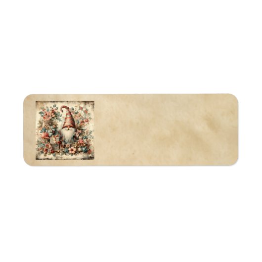Classic Christmas Gnome Address Labels (Vorne)