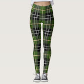 Classic Christmas Green Kariert Leggings (Vorderseite)
