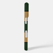 Classic Christmas Green und Gold Streifen Case-Mate iPhone Hülle (Rückseite / Rechts)