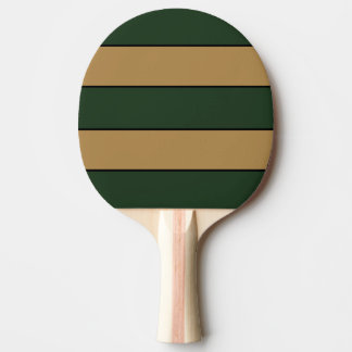 Classic Christmas Green und Gold Streifen Tischtennis Schläger