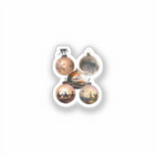 Classic Christmas Ornament Assortment Aufkleber (Vorderseite)
