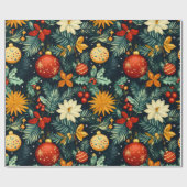 Classic Christmas Ornaments & Holiday Foliage Geschenkpapier (Flach)