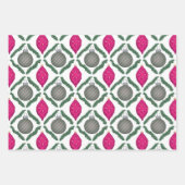 Classic Christmas Ornaments Set Wrapping Paper Geschenkpapier Set (Vorderseite 3)