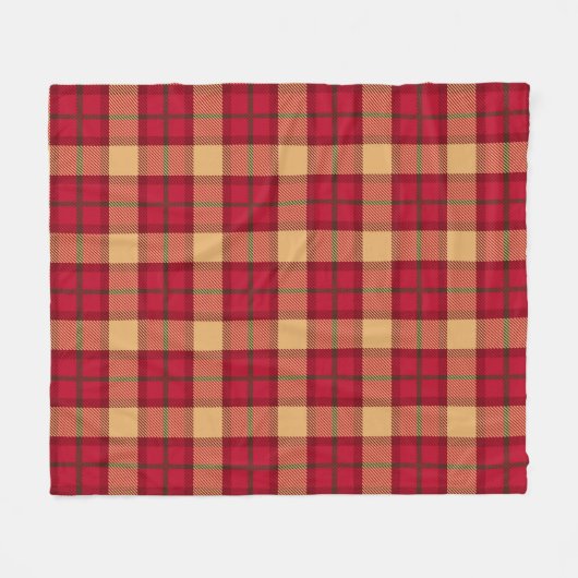 Classic Christmas Pattern Fleecedecke (Vorderseite (Horizontal))