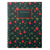 Classic Christmas Pattern Softcover Notebook Notizblock (Vorderseite)