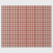 Classic Christmas Red and Green Tartan Kariert Geschenkpapier (Flach)