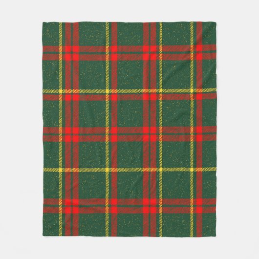 Classic Christmas Red Green Kariert Fleece Blanket (Vorderseite)