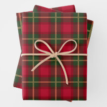 Classic Christmas Red Green Kariert Tartan Festiva