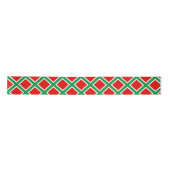 Classic Christmas Red Green White 3 inch Satin Rib Satinband (Vorderseite)