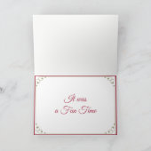 CLASSIC CHRISTMAS RED POINSETTIA BLUME DANKE (Innenseite)