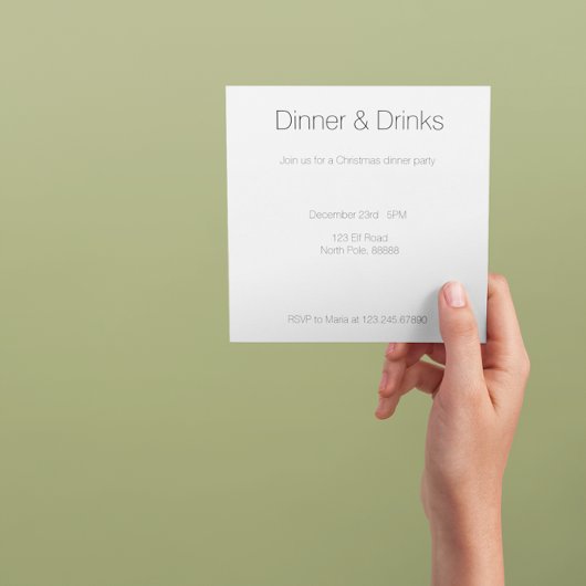 Classic Christmas Robin, Brauch Einladung