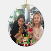 Classic Christmas Saisonfarben FOTO Ornament (Links)