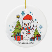 Classic Christmas Saisonfarben FOTO Ornament (Hinten)