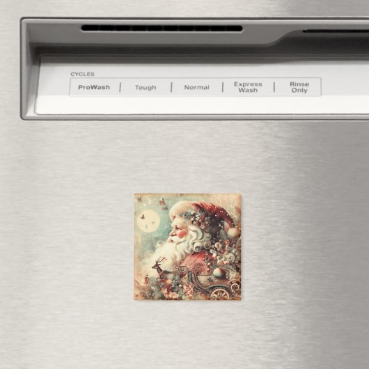 Classic Christmas Santa Magnet (In Situ (Geschirrspüler))
