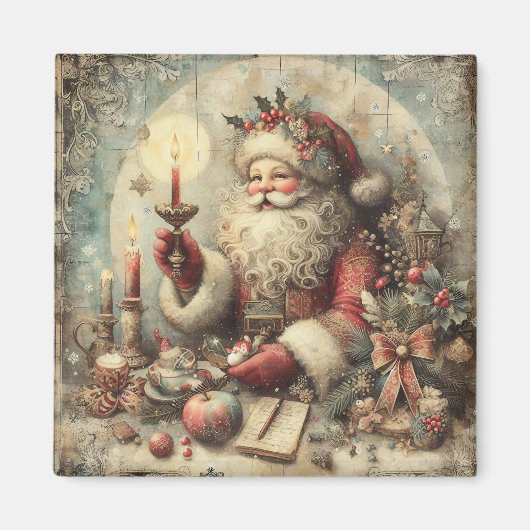 Classic Christmas Santa Magnet (Vorne)