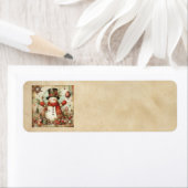 Classic Christmas Snowman Address Labels (Insitu)
