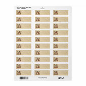 Classic Christmas Snowman Address Labels (Vorne)