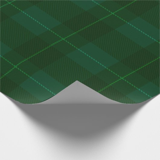 Classic Christmas Tartan Kariert Geschenkpapier (Ecke)