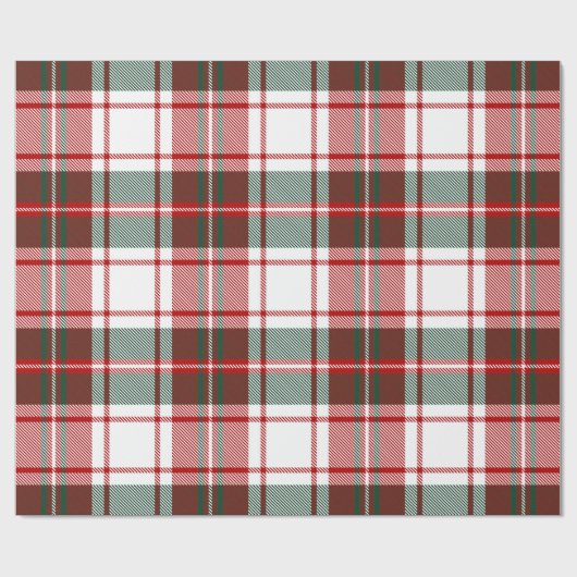 Classic Christmas Tartan Kariert Geschenkpapier (Flach)