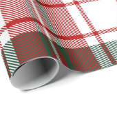 Classic Christmas Tartan Kariert Geschenkpapier (Rolleneckpunkt)