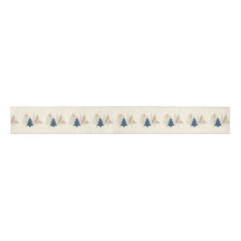 Classic Christmas Tree Ivory Ripsband