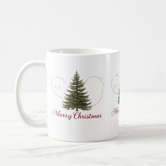 Classic Christmas Tree Tasse 11 oz - Frohe Weihnac (Links)