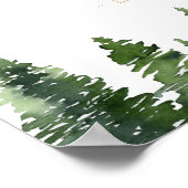 Classic Christmas White Baby Shower Willkommenspen Poster (Ecke)