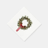 Classic Christmas Wreath Napkins Serviette (Ecke)