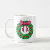 Classic Christmas Wreath with Bow Kaffeetasse (Links)