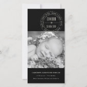 Classic Circle Siegel Baby First Weihnachten Foto (Vorderseite)