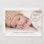 Classic Circle Siegel Baby First Weihnachten Foto (Vorderseite)