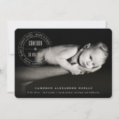 Classic Circle Siegel Baby First Weihnachten Foto (Vorderseite)