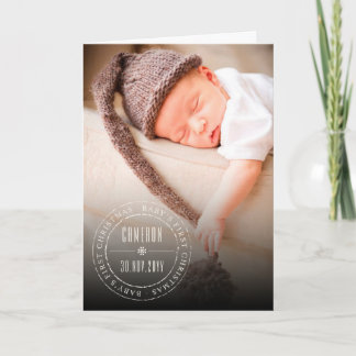 Classic Circle Stamps Siegel Baby First Christmas Feiertagskarte