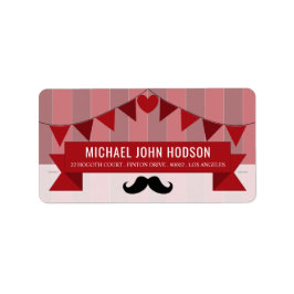 Classic Circus Poster Children's Birthday Party Adressaufkleber