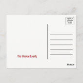 Classic Circus Poster Geburtstagsparty Danke Postkarte (Rückseite)