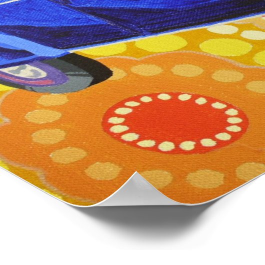 Classic Citroen 2cv Poster (Ecke)